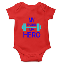 Load image into Gallery viewer, My Brother My Hero Rompers for Baby Boy- KidsFashionVilla

