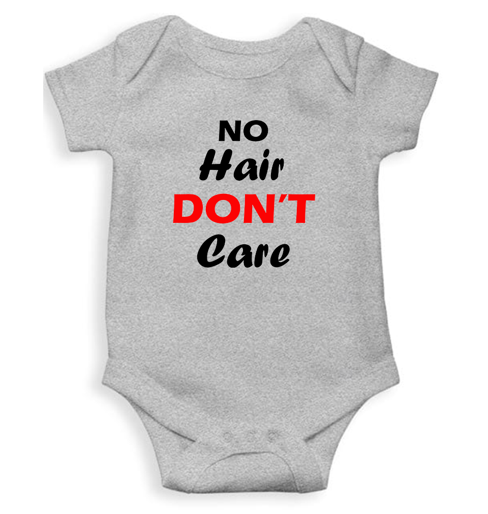 No Hair Dont Care Rompers for Baby Boy- KidsFashionVilla