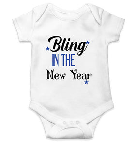 Bling In The New Year Rompers for Baby Boy- KidsFashionVilla