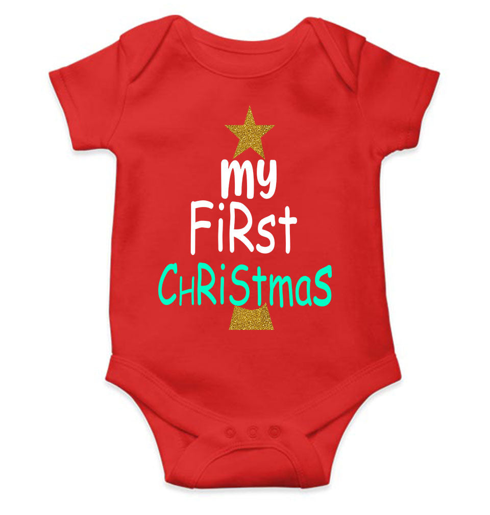 My First Christmas Rompers for Baby Boy- KidsFashionVilla