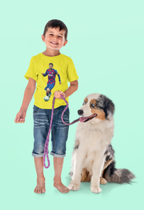 Messi Half Sleeves T-Shirt for Boy-KidsFashionVilla