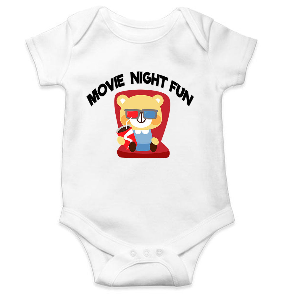 Movie Night Fun Rompers for Baby Boy- KidsFashionVilla