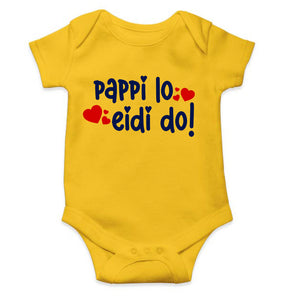 Pappi Lo Eidi do Eid Rompers for Baby Boy- KidsFashionVilla