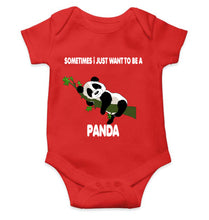 Load image into Gallery viewer, Sleeping Panda Rompers for Baby Boy- KidsFashionVilla
