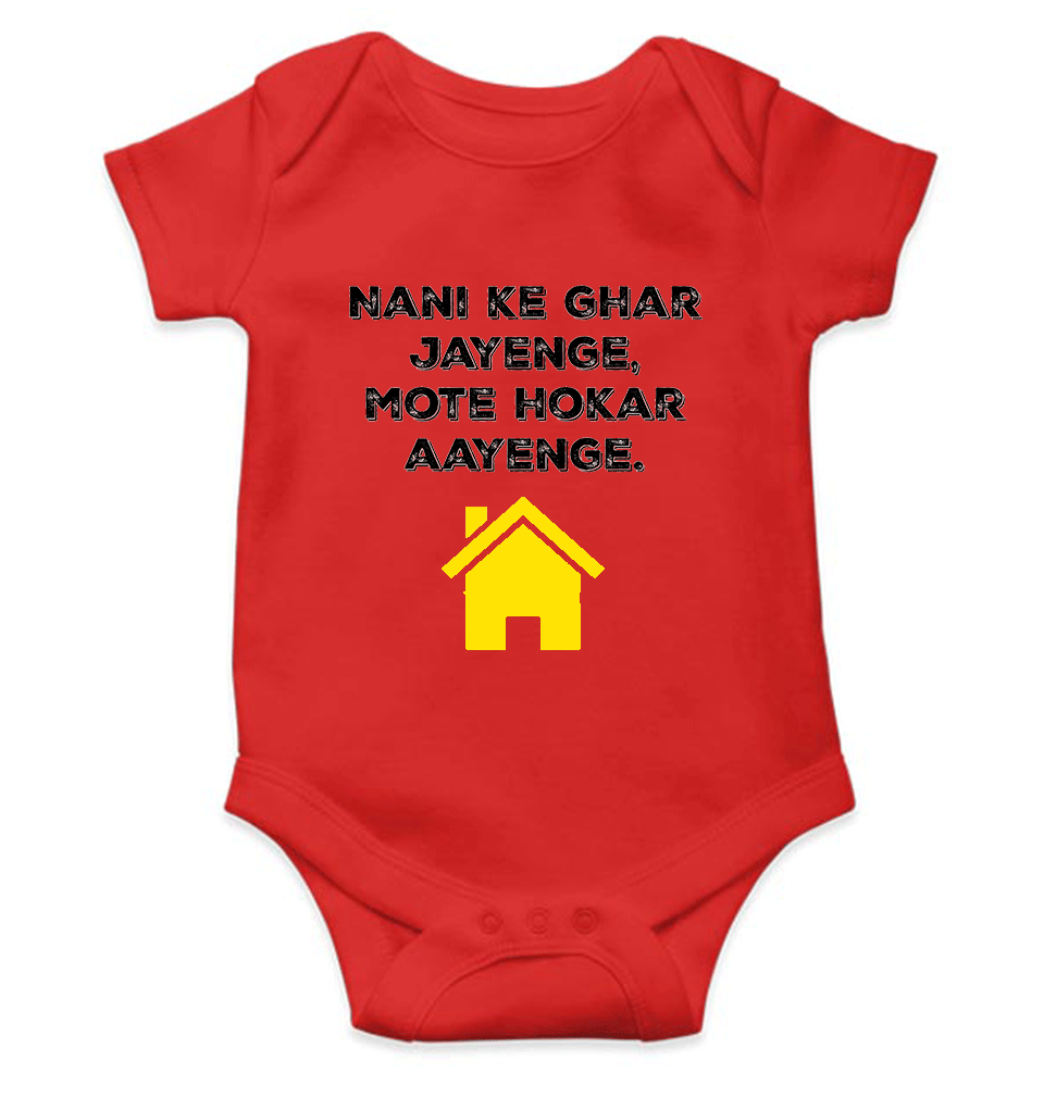 Nani Ke Ghar Jayege Rompers for Baby Boy- KidsFashionVilla