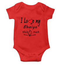 Load image into Gallery viewer, I Love My Bhaiya Rompers for Baby Girl- KidsFashionVilla
