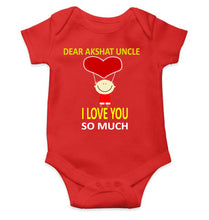 Load image into Gallery viewer, Custom Name I love My Uncle So Much Rompers for Baby Girl- KidsFashionVilla
