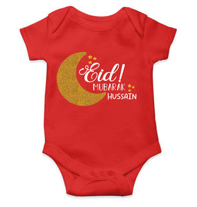 Custom Name Eid Mubaarak Rompers for Baby Boy- KidsFashionVilla
