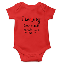 Load image into Gallery viewer, I Love Dada Dadi Rompers for Baby Girl- KidsFashionVilla
