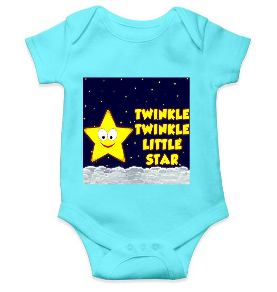 Twinkle Twinkle Little Star Poem Rompers for Baby Boy- KidsFashionVilla