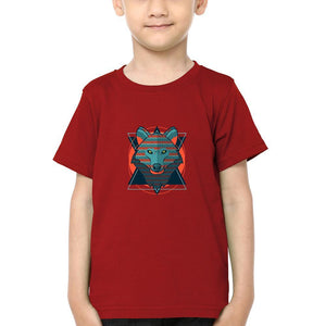 WOLF Half Sleeves T-Shirt for Boy-KidsFashionVilla