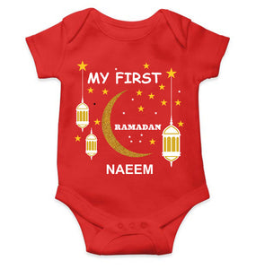 Custom Name My First Ramadan Rompers for Baby Boy- KidsFashionVilla