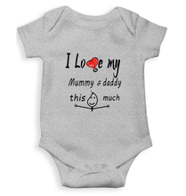 Load image into Gallery viewer, I Love My Mummy Daddy Rompers for Baby Boy- KidsFashionVilla
