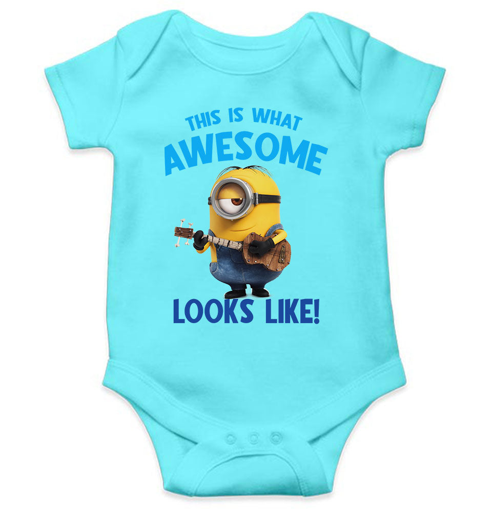 This Is What Awesome Looks Like Rompers for Baby Girl- KidsFashionVilla