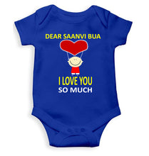 Load image into Gallery viewer, Custom Name I love My Bua So Much Rompers for Baby Girl- KidsFashionVilla
