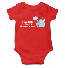 Load image into Gallery viewer, I Am A Little Teapot Poem Rompers for Baby Girl- KidsFashionVilla
