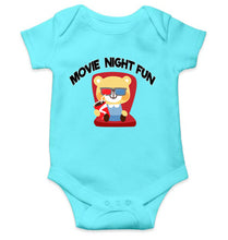 Load image into Gallery viewer, Movie Night Fun Rompers for Baby Girl- KidsFashionVilla

