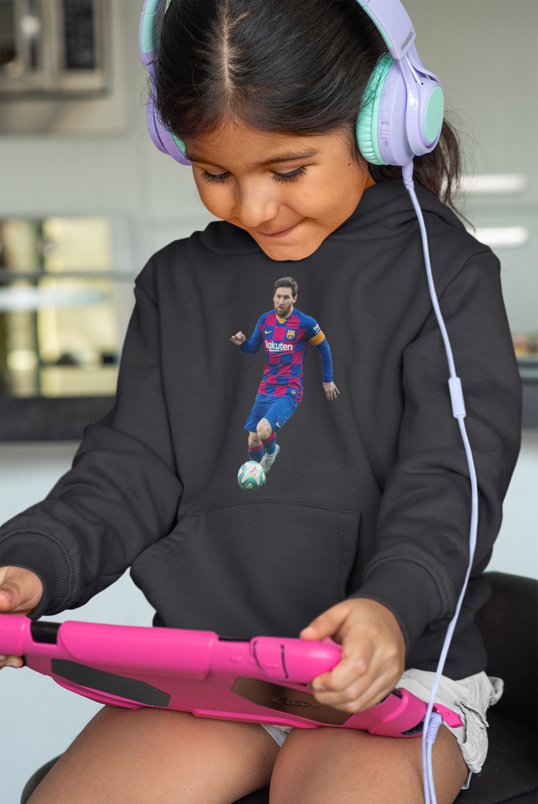 Messi Girl Hoodies-KidsFashionVilla