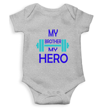 Load image into Gallery viewer, My Brother My Hero Rompers for Baby Boy- KidsFashionVilla
