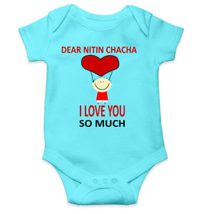 Custom Name I love My Chacha So Much Rompers for Baby Girl- KidsFashionVilla