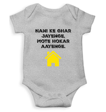 Load image into Gallery viewer, Nani Ke Ghar Jayege Rompers for Baby Boy- KidsFashionVilla
