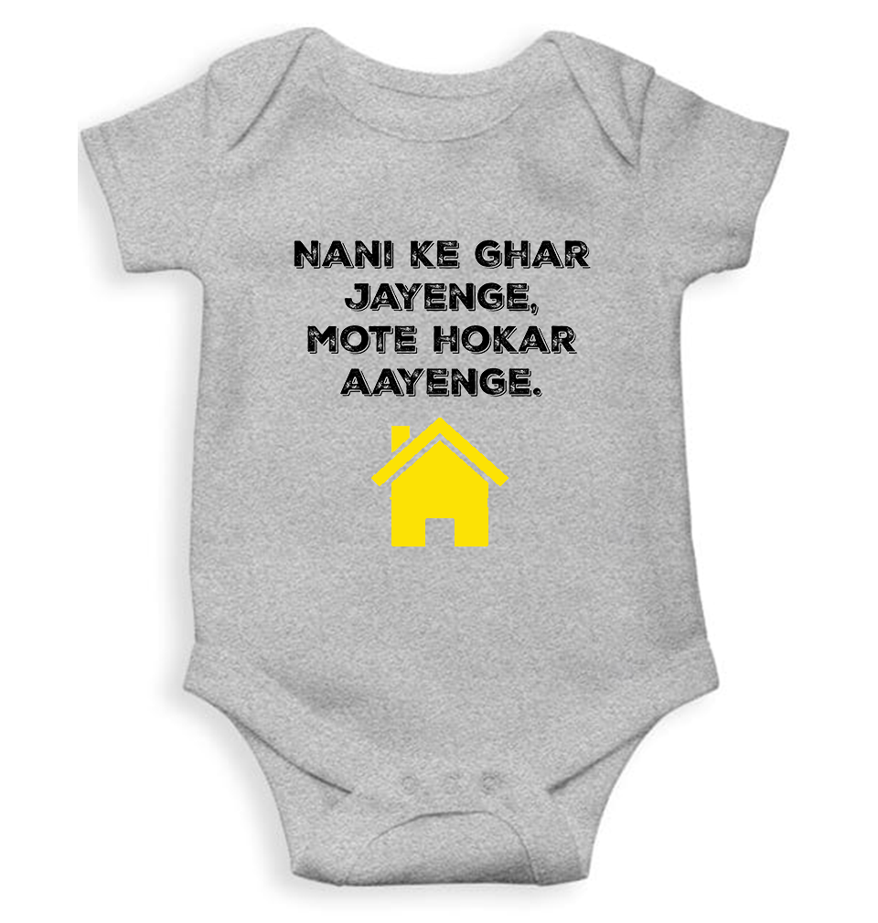 Nani Ke Ghar Jayege Rompers for Baby Boy- KidsFashionVilla