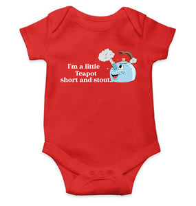 I Am A Little Teapot Poem Rompers for Baby Boy- KidsFashionVilla
