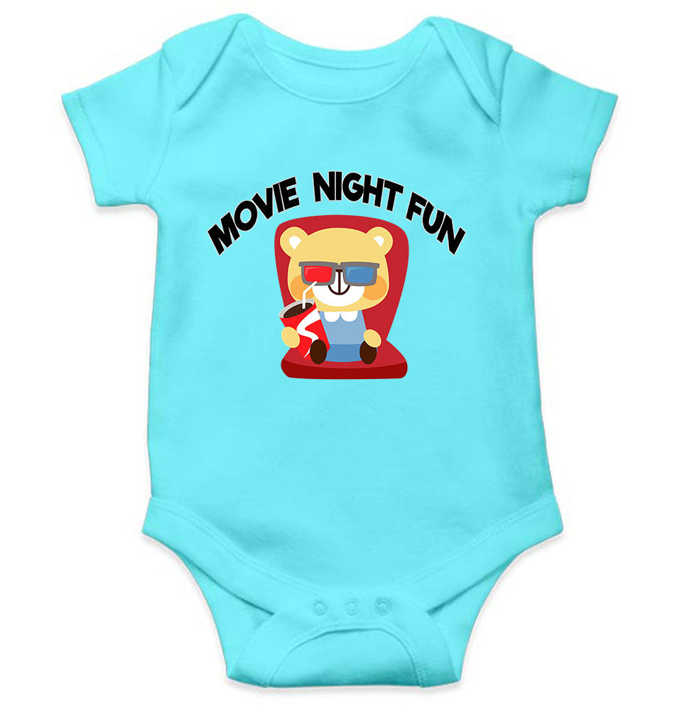 Movie Night Fun Rompers for Baby Boy- KidsFashionVilla