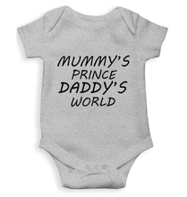 Load image into Gallery viewer, Mummy&#39;s Prince Daddy&#39;s World Rompers for Baby Boy- KidsFashionVilla
