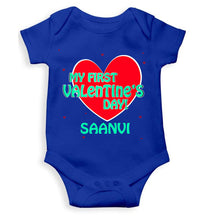 Load image into Gallery viewer, Custom Name 1st Valentine Rompers for Baby Girl- KidsFashionVilla
