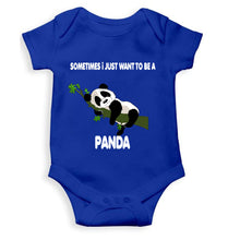 Load image into Gallery viewer, Sleeping Panda Rompers for Baby Girl- KidsFashionVilla
