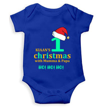 Load image into Gallery viewer, Customized Name 1st Christmas With Mumma &amp; Papa Rompers for Baby Boy- KidsFashionVilla
