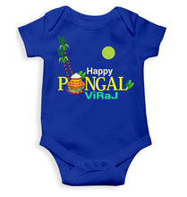 Load image into Gallery viewer, Custom Name Happy Pongal Rompers for Baby Girl- KidsFashionVilla

