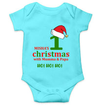 Load image into Gallery viewer, Customized Name 1st Christmas With Mumma &amp; Papa Rompers for Baby Girl- KidsFashionVilla
