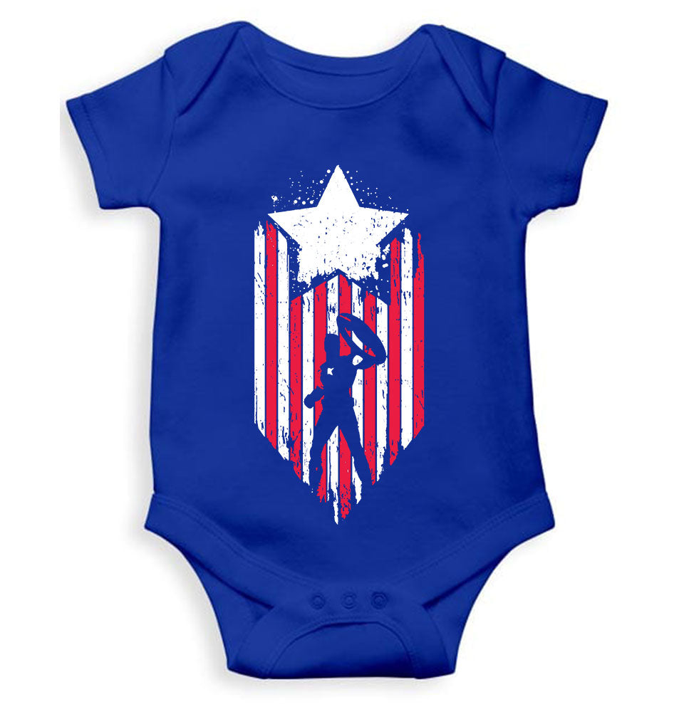 Captain America Web Series Rompers for Baby Boy- KidsFashionVilla