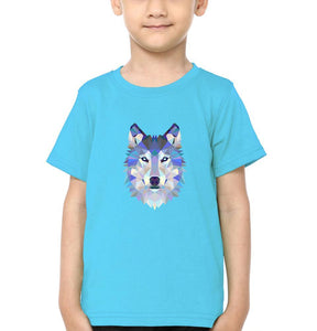 Wolf Half Sleeves T-Shirt for Boy-KidsFashionVilla