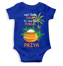 Load image into Gallery viewer, Custom Name Time For Pongal Rompers for Baby Girl- KidsFashionVilla
