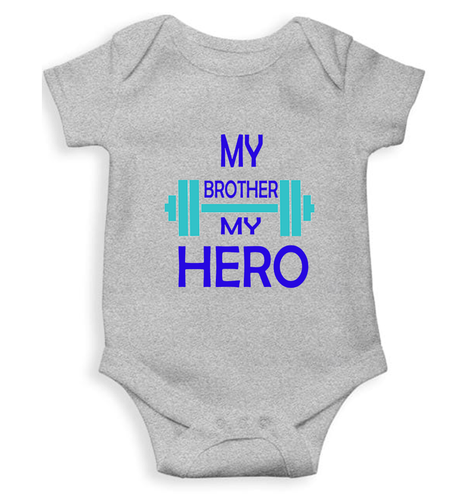 My Brother My Hero Rompers for Baby Girl- KidsFashionVilla