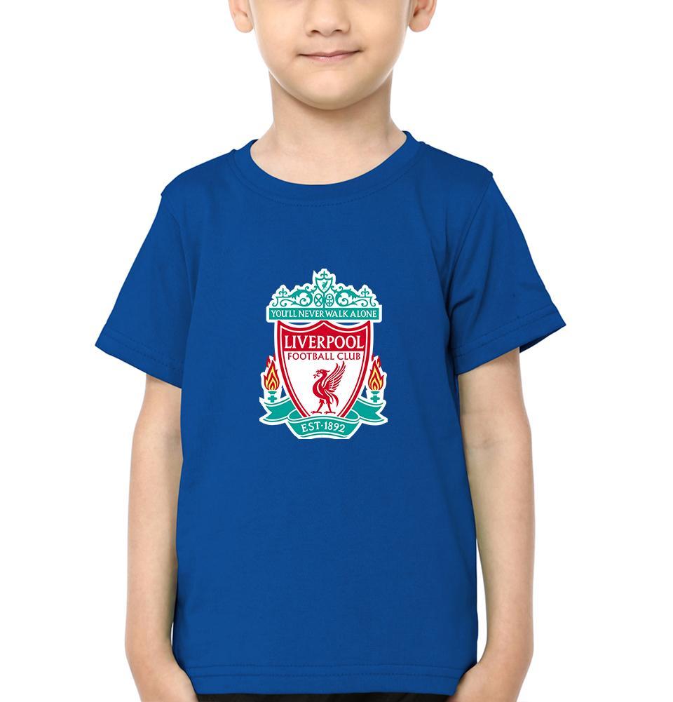 Liverpool Half Sleeves T-Shirt for Boy-KidsFashionVilla