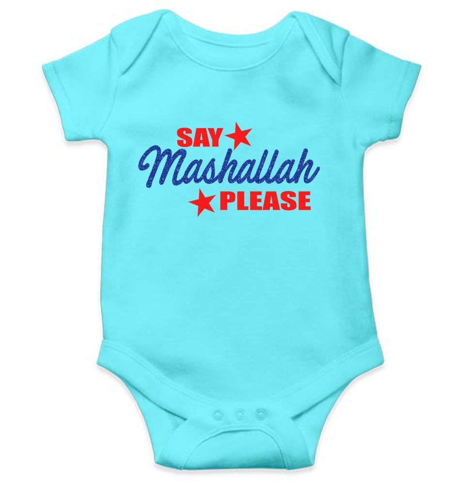Say Mashallah Please Eid Rompers for Baby Boy- KidsFashionVilla
