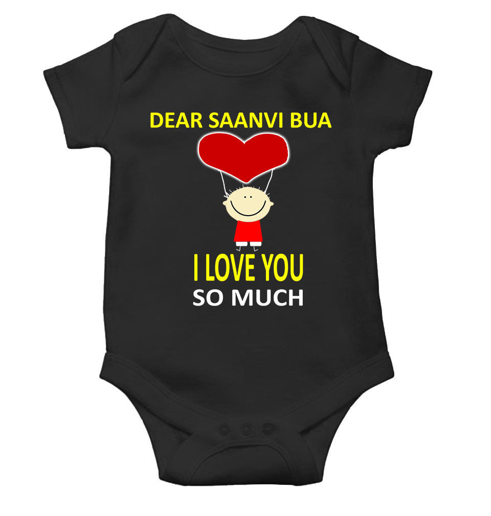 Custom Name I love My Bua So Much Rompers for Baby Boy- KidsFashionVilla