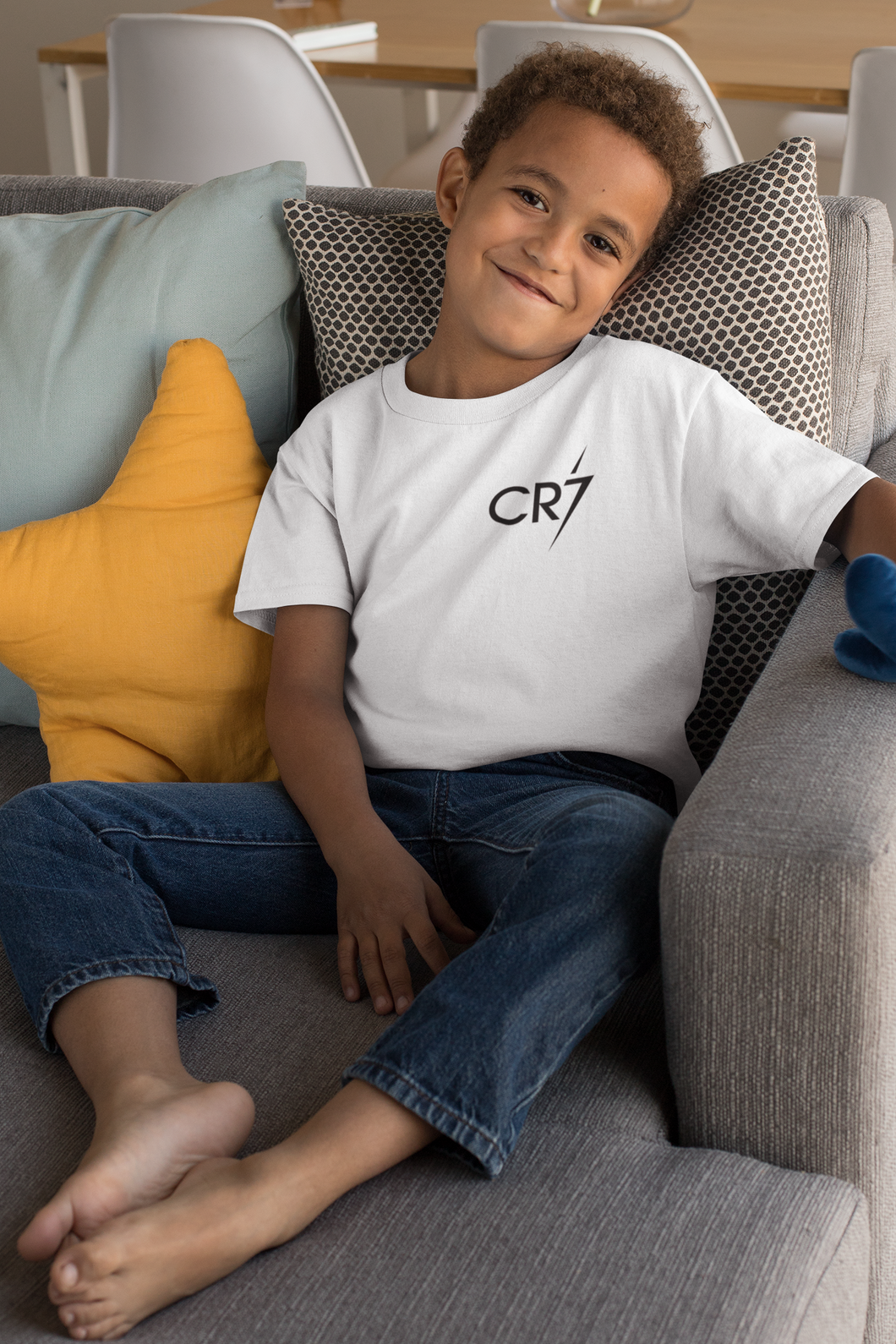 Ronaldo cr7 Half Sleeves T-Shirt for Boy-KidsFashionVilla