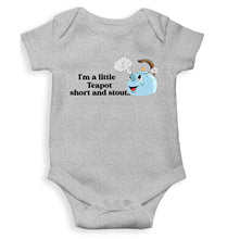Load image into Gallery viewer, I Am A Little Teapot Poem Rompers for Baby Girl- KidsFashionVilla
