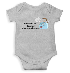 I Am A Little Teapot Poem Rompers for Baby Girl- KidsFashionVilla