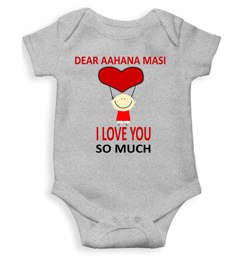Custom Name I love My Masi So Much Rompers for Baby Girl- KidsFashionVilla