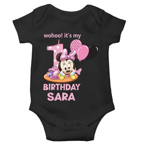 Custom Name Its My First Birthday Rompers for Baby Girl- KidsFashionVilla
