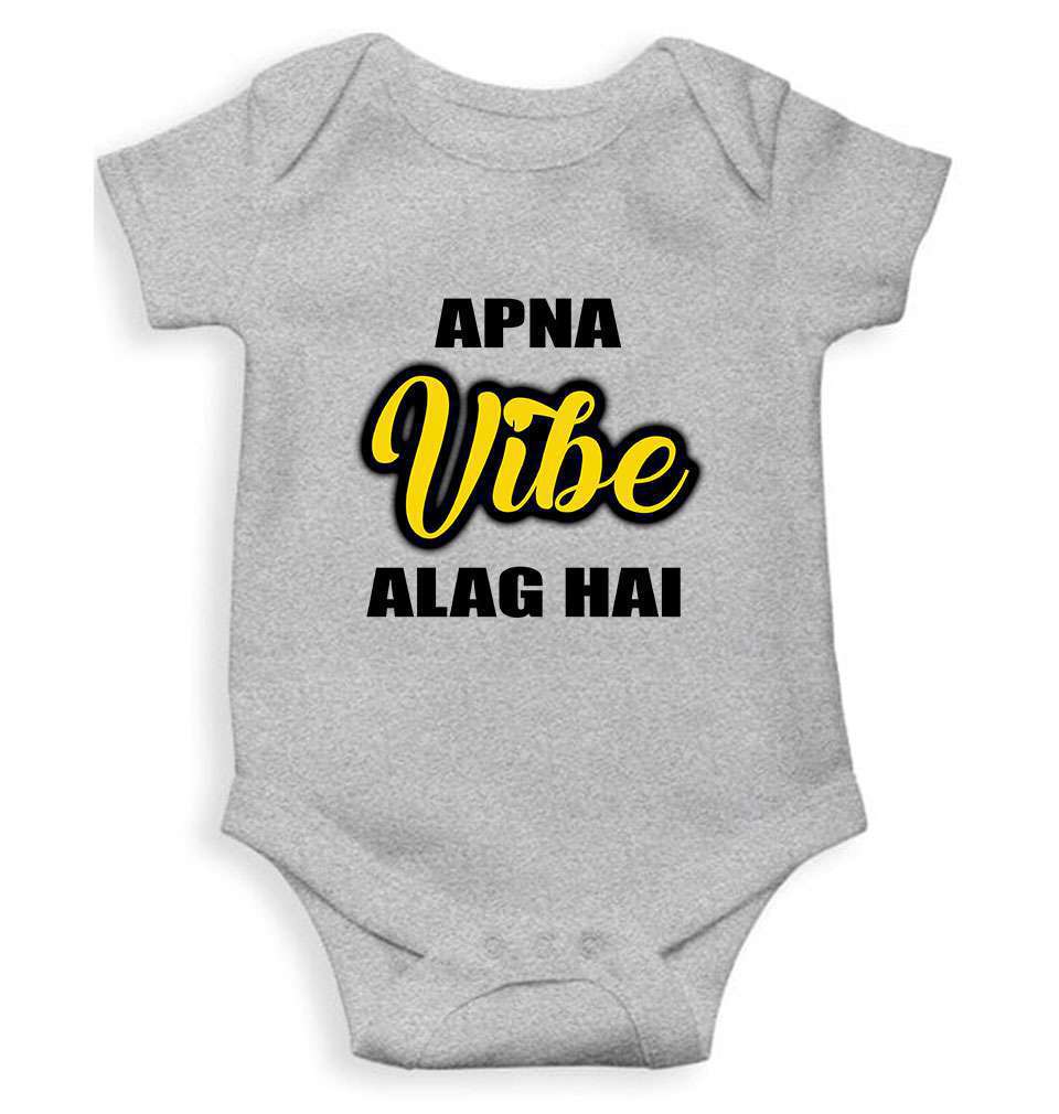 Apna Vibe Alag Hai Rompers for Baby Boy- KidsFashionVilla