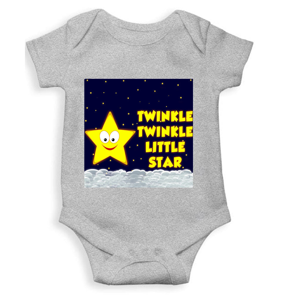 Twinkle Twinkle Little Star Poem Rompers for Baby Boy- KidsFashionVilla