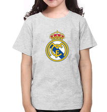 Load image into Gallery viewer, Real Madrid Half Sleeves T-Shirt For Girls -KidsFashionVilla
