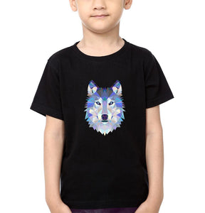 Wolf Half Sleeves T-Shirt for Boy-KidsFashionVilla